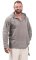 Košeľa Classic Nepál /ETNO KURTA s kapucňou svetlo šedá