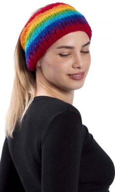 Vlněná čelenka FUN rainbow I.