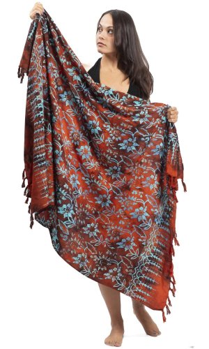 Sarong BALI BATIK brązowy I.
