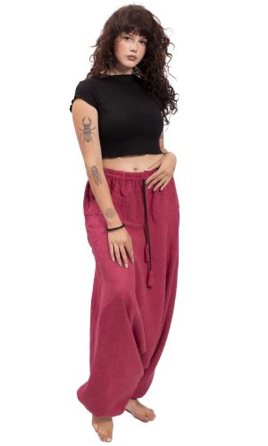 Harémové kalhoty / Sultánky KHADAR červené