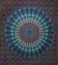 Mandala velká RAGA modrá I.