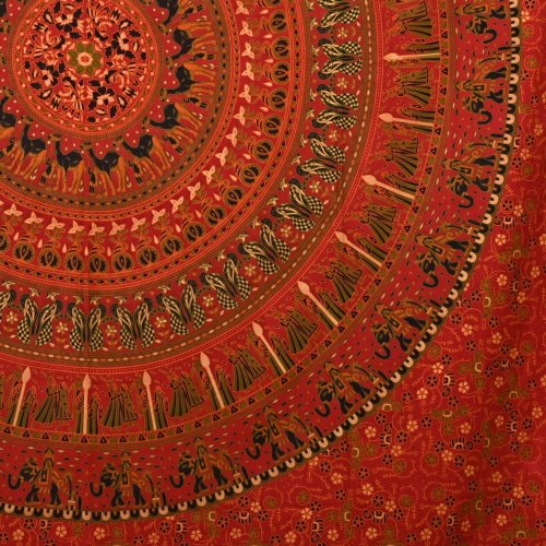 Mandala duża Kalyan czerwona Barmere