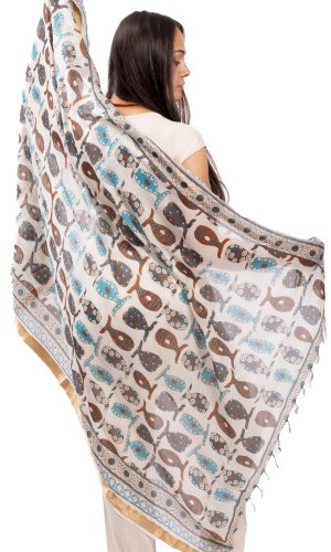 Sarong / šátek JALA / modrý ornament III.