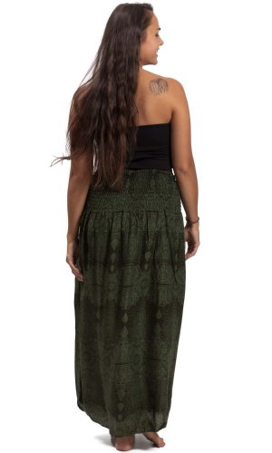 Dlouhá sukně / šaty THAI TAN zelená I.