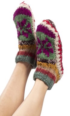 Dziergane kapcie XXVI.