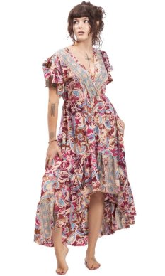 Dámské šaty dlouhé SNEHA růžové IV.