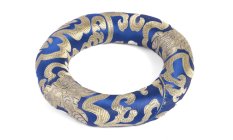Vankúšik pod tibetskú misu ø 14 cm tmavomodrý (vhodný na misu s priemerom 18–20 cm)