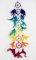 Lapač snů CHAKRAS / délka 60 cm