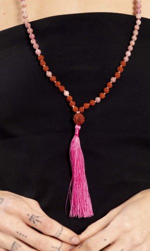 Meditačný náhrdelník MALA ružový II.