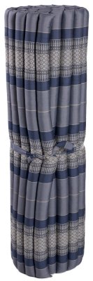 Futon rolovací / šírka 120 cm / šedo-modrý III.