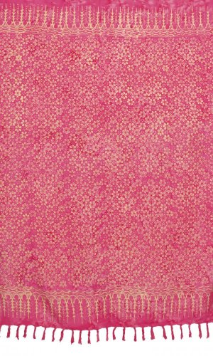 Sarong BALI BATIK FLOWERS růžový