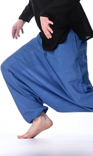 Szarawary / Spodnie haremki CLASSIC niebieske