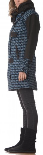 Dámský kabát Sunita modrý - Velikost: XL
