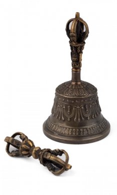 Tibetský zvonek DILBU speciální zvuk II. ↑ 17 cm