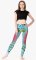 Legginsy THAI BATIK turkusowe