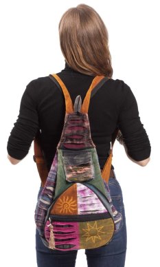 Składany patchworkowy plecak VII.
