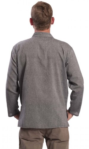 Koszula indyjska / ETNO KURTA jasno szara - Rozmiar: 4XL