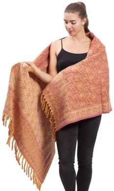 Šála GARAM starorůžová I.