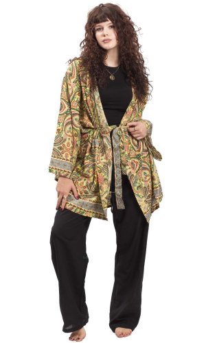 Krátké kimono MEHER zelená II.