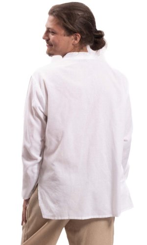 Koszula indyjska / ETNO KURTA biała - Rozmiar: 2XL