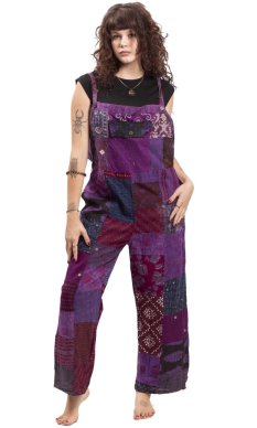 Spodnie ogrodniczki RANGILA fioletowe