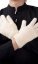 Vlněné prstové rukavice bílé