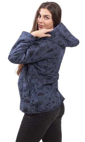 Kurtka z kapturem MUSHROOM ciemnoniebieski - Rozmiar: M