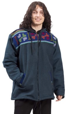 Ciepła kurtka VIKRAM niebieski petrol XVII.