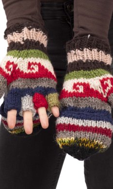 Vlněné převlékací rukavice XVIII.