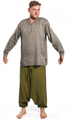 Harémové kalhoty / Sultánky světle zelené