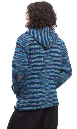 Kurtka dzianinowa MARLED niebieski