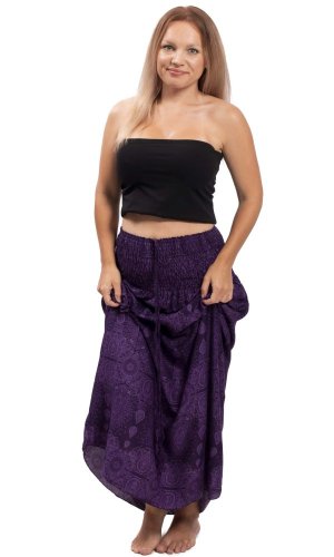 Długa spódnica / suknia THAI TAN fioletowy I.