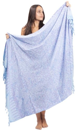 Sarong BALI BATIK niebieski XI.