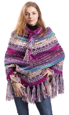 Pončo HIMALAYAN fialové