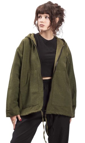 Bunda s kapucí NEPA zelená