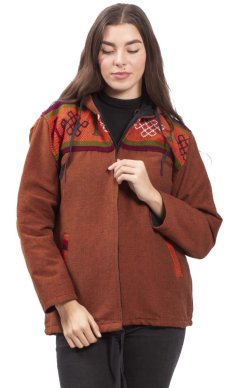 Teplá bunda VIKRAM hrdzavá X.