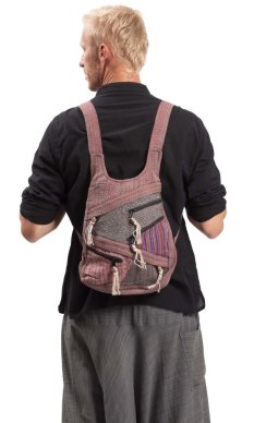 Batoh ETNO multipocket svetlá VII.