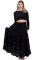 ADITI – kolová sukně s krajkou černá