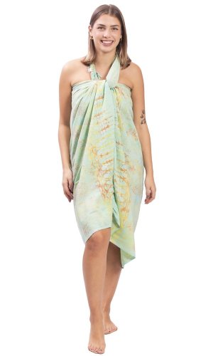 Sarong BALI BATIK jasnozielony V.