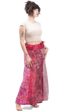 Spódnice typu sarong czerwona