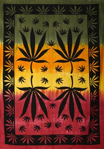 Mandala malá Cannabis rasta