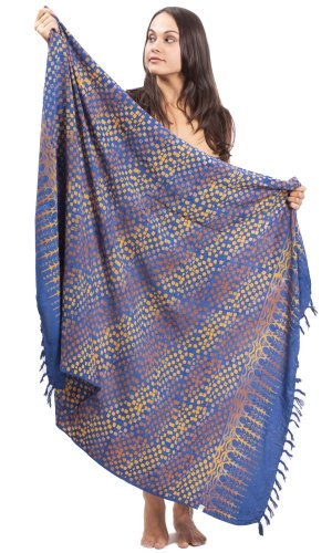 Sarong BALI BATIK niebieski XXXI.