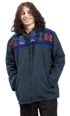 Ciepła kurtka VIKRAM niebieski petrol XIV.