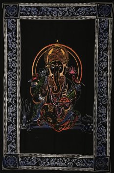 Mandala malá Ganesha černá