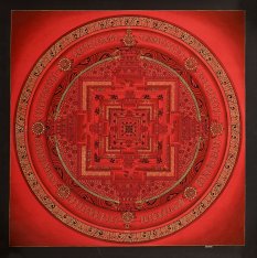 Maľovaný obraz THANGKA Real Gold 54x54 cm