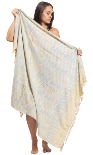 Sarong BALI BATIK jasnozielony XII.