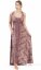 Długa sukienka DARJA beżowo-różowa