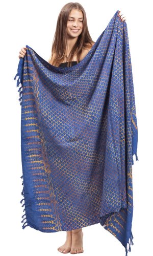 Sarong BALI BATIK niebieski XXX.