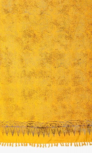 Sarong BALI BATIK rings żółty