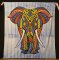 Mandala velká Elephant rainbow
